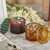 ISSEVE Jar Resin Molds Silicone, Large Diamond Jar Silicone Molds with 2Pcs Lid, Epoxy Jar Molds for Storage Box,Candy Jewelry Container,Home ISSEVE