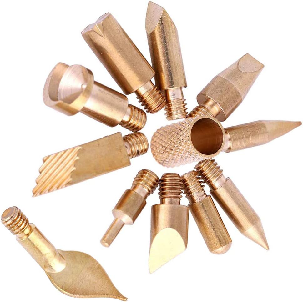 23Pcs Pyrography Wood Burning Tips, Wood Burning Tool Kits Carving Iron Tip for Embossing/Adults/Beginners/Birthday/Wedding SREMTCH