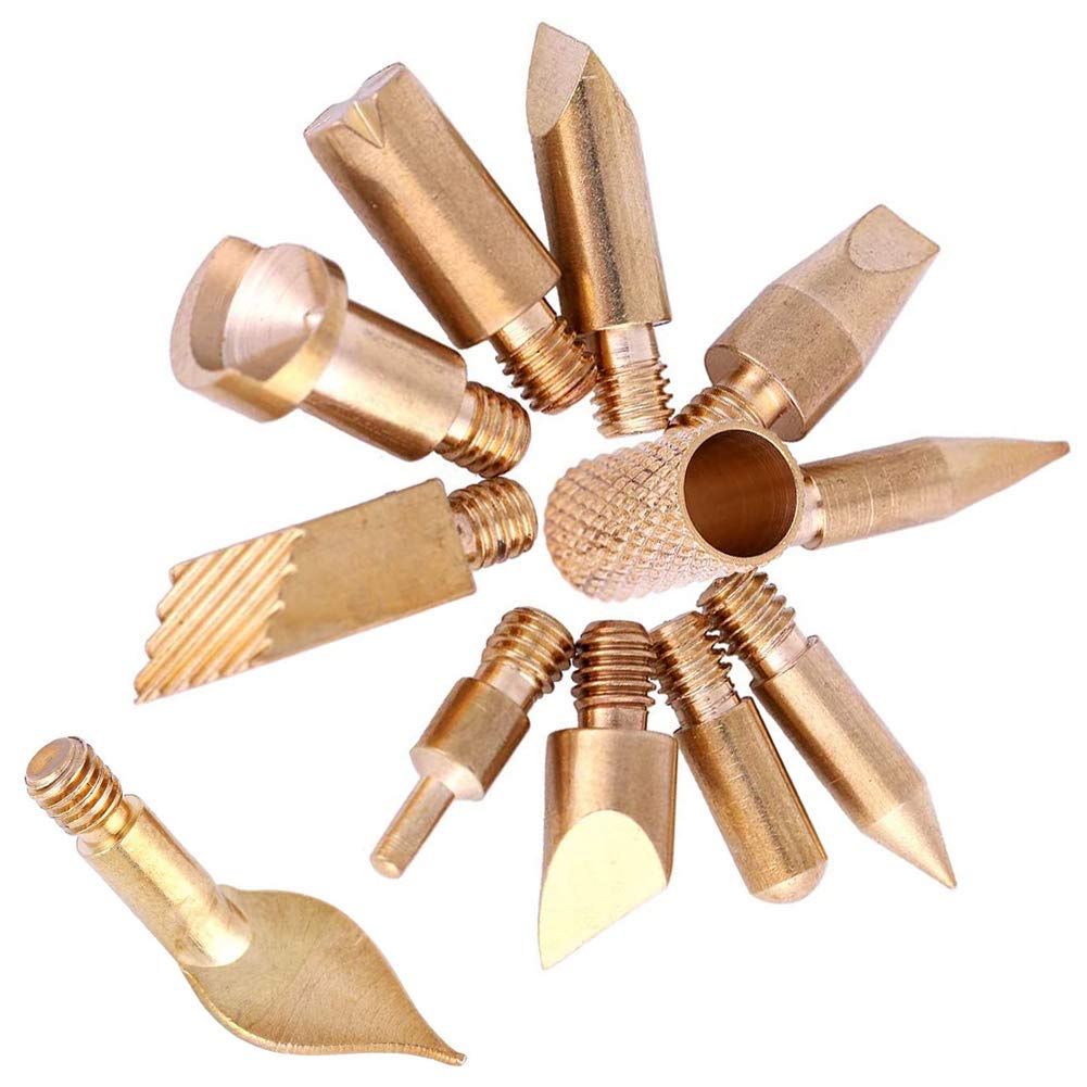 23Pcs Pyrography Wood Burning Tips, Wood Burning Tool Kits Carving Iron Tip for Embossing/Adults/Beginners/Birthday/Wedding SREMTCH