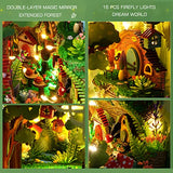 Spilay DIY Dollhouse Miniature Book Nook Assemble Kit,3D Wooden Puzzle Bookshelf Insert Decor with Light,Bookends Model Build-Creativity Kit for Spilay