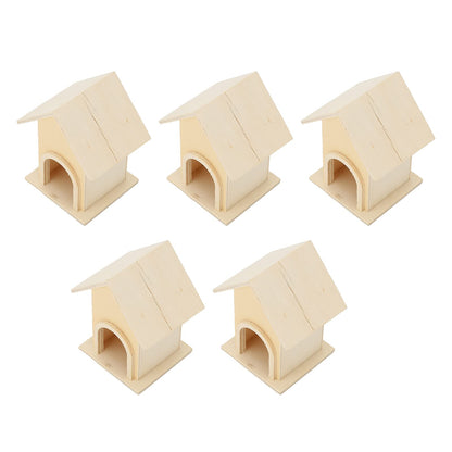 6Pcs Unpainted Wooden Birdhouses, Bird Houses for Outside Unfinished Wood Hanging Birdhouse Kit Bird Lover Gifts to Paint - WoodArtSupply