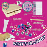 PURPLE LADYBUG Decorate Your Own Sparkly Little Girls Jewelry Box - Arts and Crafts for Kids Ages 6-8 Girls, Crafts for Girls 8-12 - Great 6 7 8 Year PURPLE LADYBUG