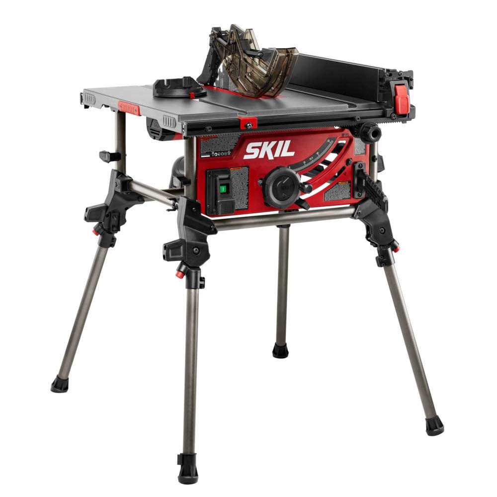SKIL 15 Amp 10 Inch Portable Jobsite Table Saw with Folding Stand- TS6307-00 Skil