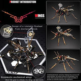 3D Metal Puzzles for Adults: The Northern Giant Hornet Metal Model Kits, 3D Metal Puzzle Mechanical Wasp Building Blocks, Difficult DIY for Assembly, OreilleStar