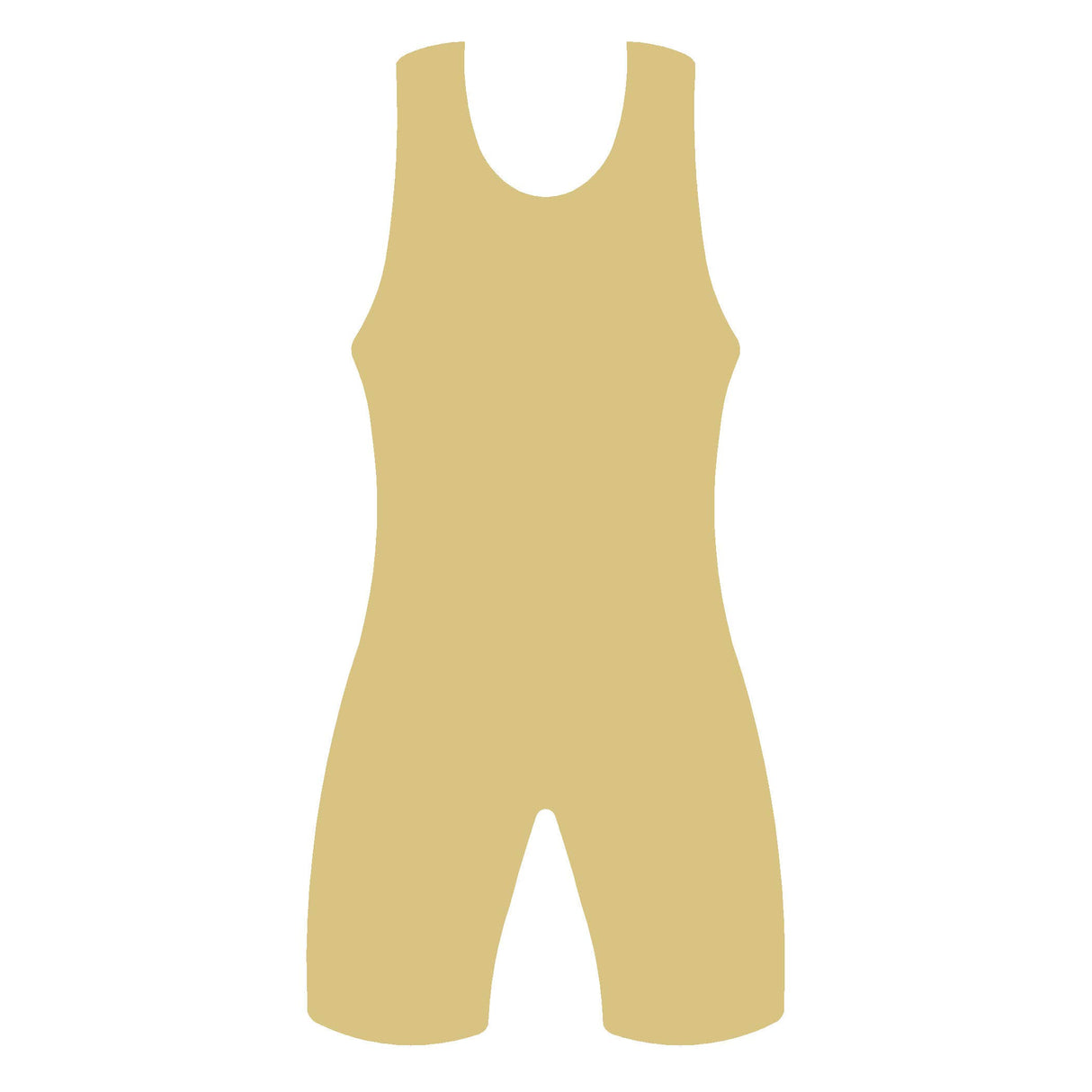 Wrestling Singlet Cutout Unfinished Wood Sports Cut Out Kids Room/Birthday Party Door Hanger MDF Shape Canvas Style 1 (24") Diverse Woodworking