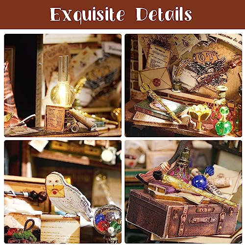 CUTEBEE DIY Miniature Dollhouse Kit, DIY Wooden Dollhouse Kit Miniature House Kit, Creative Room Idea（Magic House） CUTEBEE