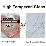 HomVent Modern 4-Shelf Glass Display Cabinet with Doors for Collectibles and Décor HomVent