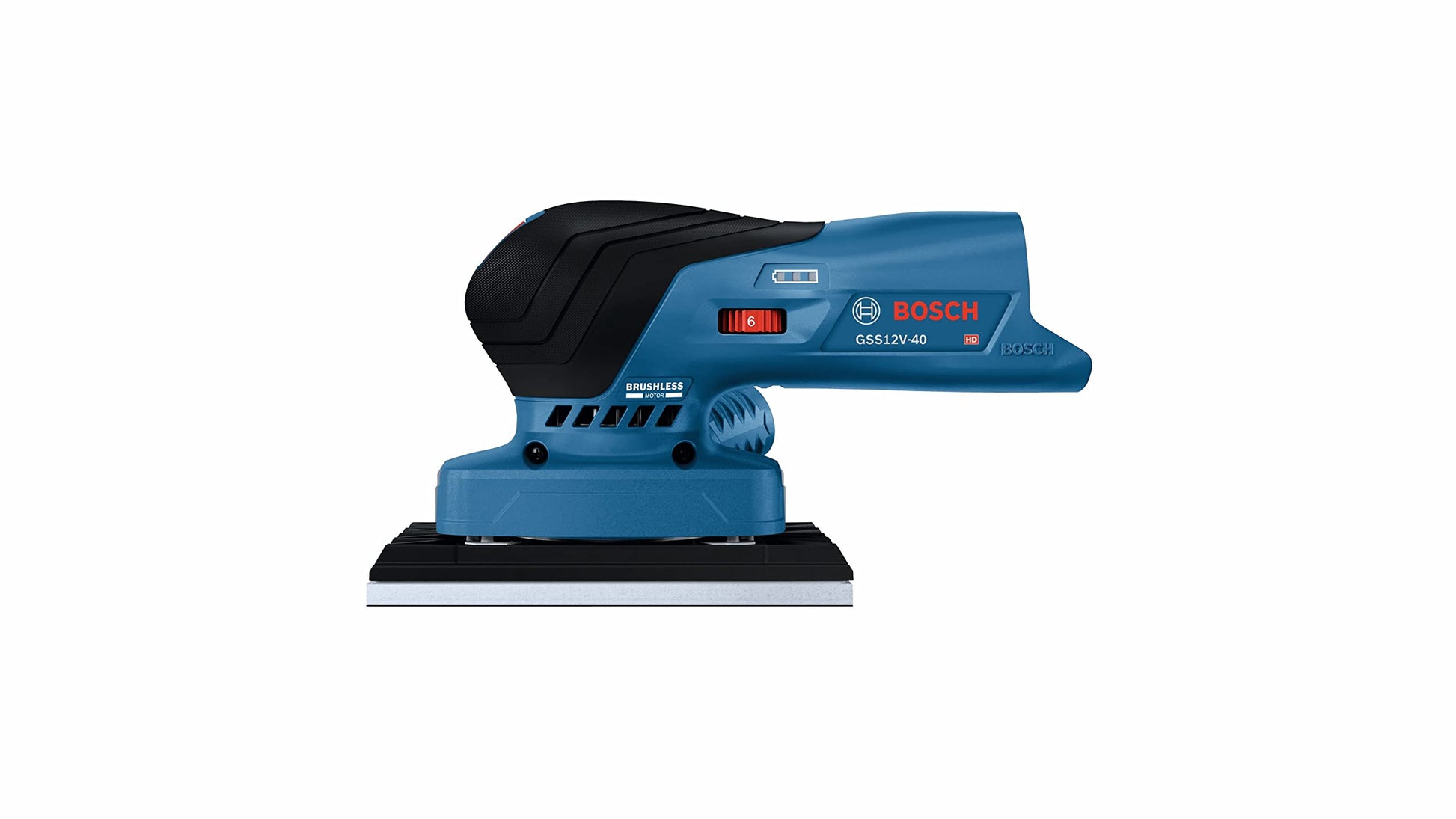 BOSCH GSS12V-40N 12V Max Brushless Sheet Orbital Finishing Sander (Bare Tool) - WoodArtSupply