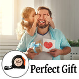 ALICESER Personalized Tape Measure for Dad, Customized Engraved Measuring Tape, Fathers Day Retractable Tape Measure Tool Gifts for Dad, No One ALICESER
