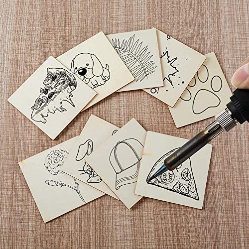 [Upgraded] Artificer Wood Squares, 4x4 Inch 26 Pack 1/4" Thick Unfinished Wooden Boards for Scrabble Tiles Blank Plywood Sheets Cutouts Small Artificer