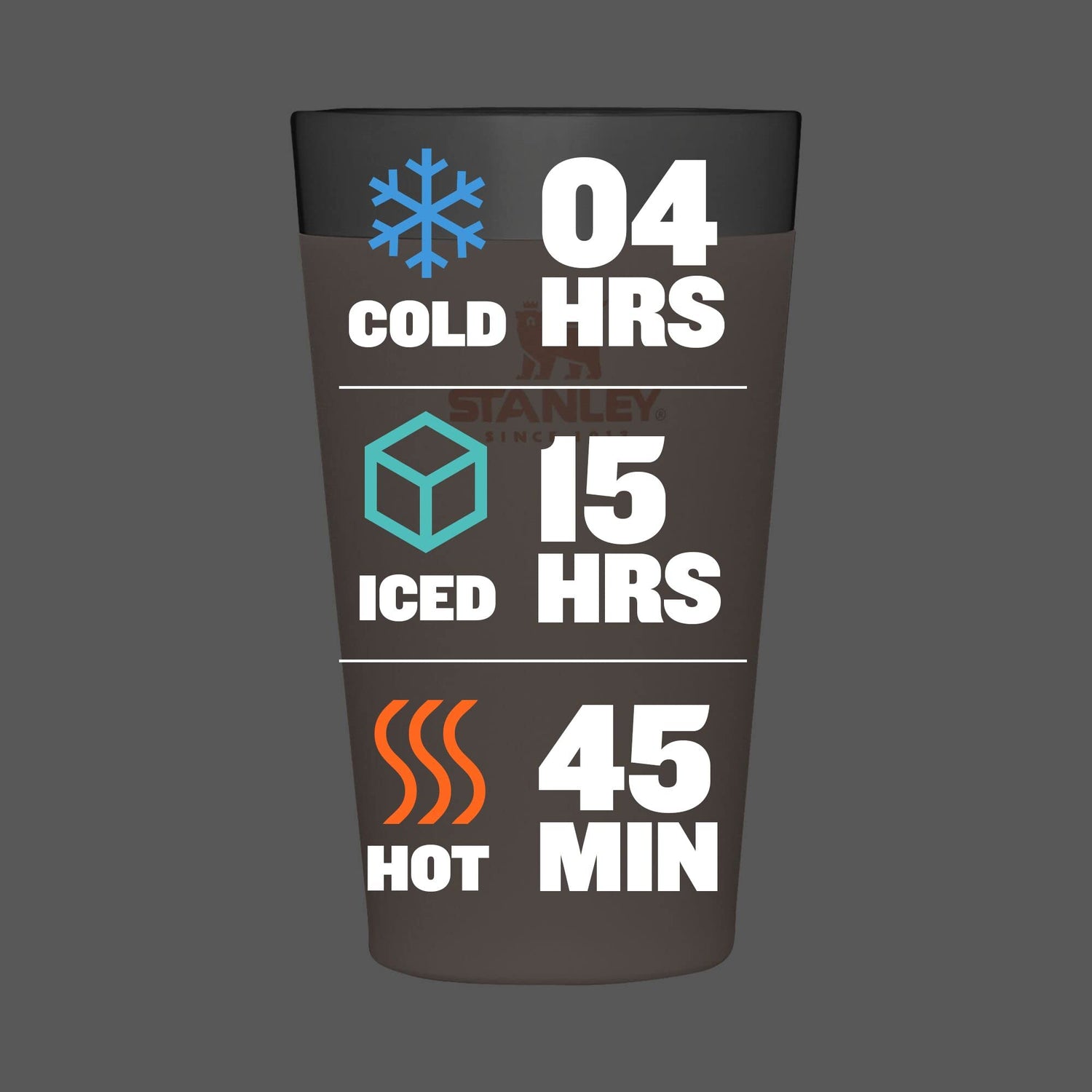 STANLEY Adventure Inulsated Stacking Beer Pint Glass, 16oz Stainless Steel Double Wall Rugged Metal Drinking Tumbler (Limestone) STANLEY