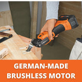 Fein MultiMaster AMM 700 Max Top Cordless Oscillating Multi-Tool Kit with QuickIN System - StarLockMax Mount, 18 V AMPShare, 4 Ah - 71293661090 Fein