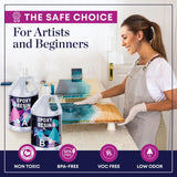 Resin Epoxy Craft Kit 2 Gallon Epoxy Resin Kit (1 Gal Resin + 1 Gal Hardener) High Gloss UV Resistant Odor-Free Art Resin, BPA-Free and Non-Toxic unicone art