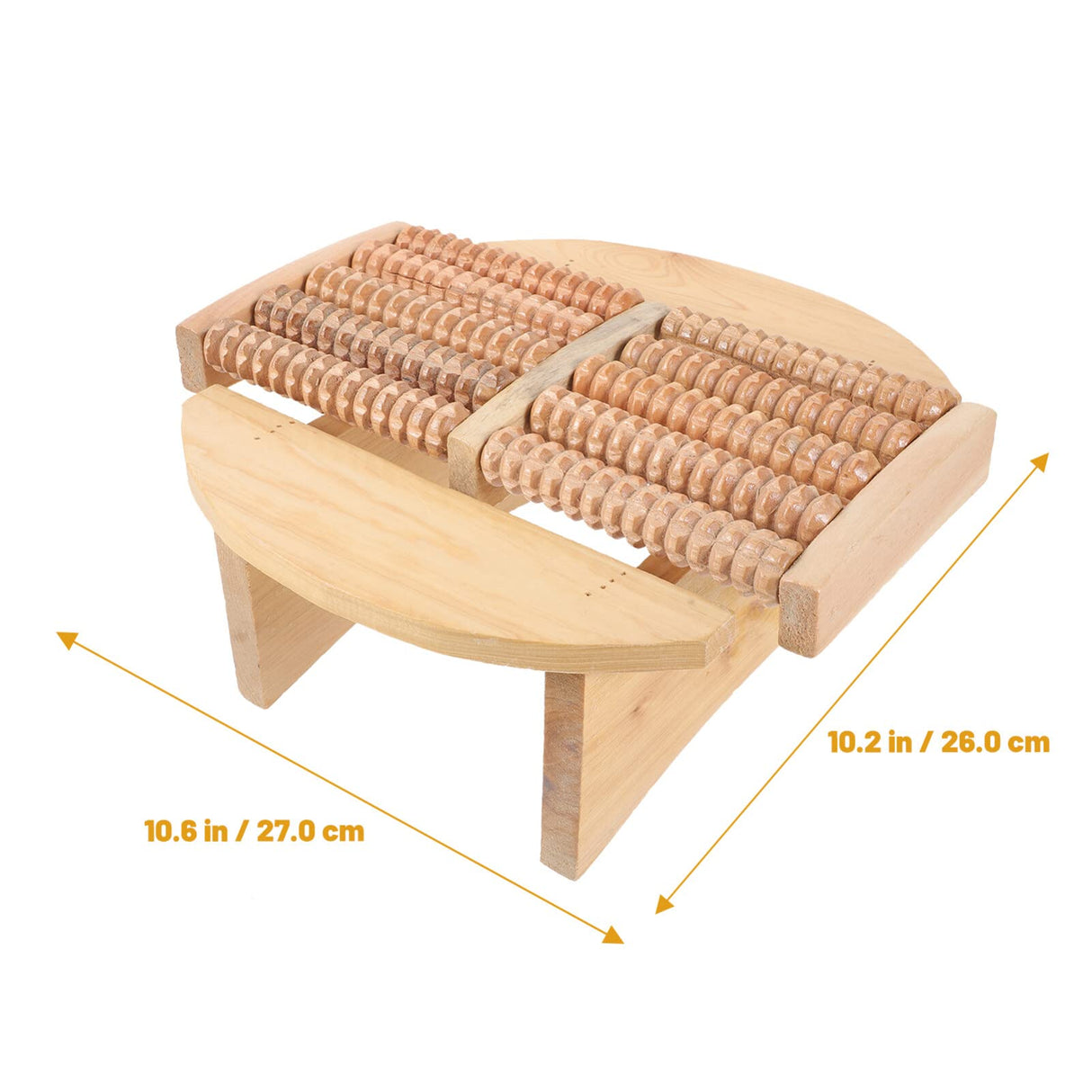 Feet Massager Sauna Stool Solid Foot Rest Under Desk Footrest Wood Massage Tools DOITOOL