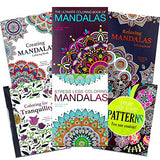 Adult Coloring Book Set: 6 Book Set - 4 Mandalas Books Plus Pattens and Tranquility - Quality Thick Easy Tear-Out Pages! (Standard) (Original Vision St