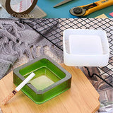 𝐂𝐫𝐚𝐟𝐭𝐂𝐨𝐥𝐥𝐞𝐜𝐭𝐨𝐫𝐬 𝐀𝐬𝐡𝐭𝐫𝐚𝐲 𝐌𝐨𝐥𝐝𝐬 for Resin Casting Resin Mold Epoxy Resin Molds Silicone Ashtray Mold Ash Tray Mold - 2PCS Round Square Shaped Craft CraftCollectors