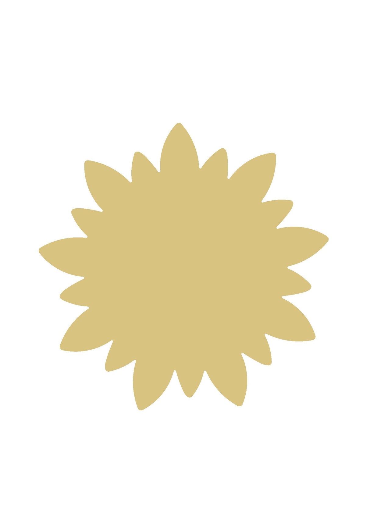 Sunflower Cutout Unfinished Wood Nature Summer Party Flower Door Hanger MDF Shaped Canvas Style 1 Diverse Woodworking