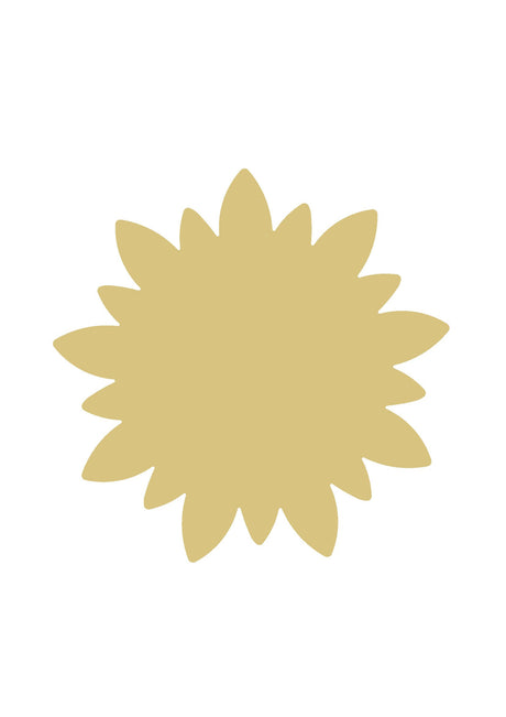 Sunflower Cutout Unfinished Wood Nature Summer Party Flower Door Hanger MDF Shaped Canvas Style 1 Diverse Woodworking