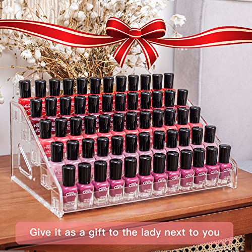 ALUYUYO Nail Polish Organizer Sunglass Organizer - 5 Layers Nail Polish Holder Sunglass Holder - Acrylic Nail Polish Stand Sunglass Display Stand - ALUYUYO