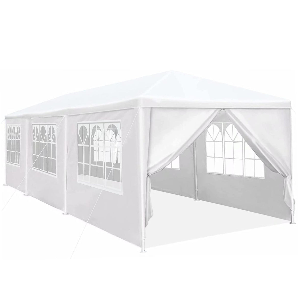 10x30 Party Tent Wedding Patio Gazebo Outdoor Carport Canopy Shade with Side 8 Removable Walls FDW