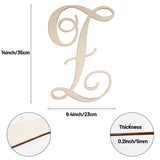 Cursive Wooden Letters Z for Wall Decor 14 Inch Large Wooden Letters Unfinished Monogram Wood Letter Crafts Alphabet Sign Cutouts for DIY Painting Focal20