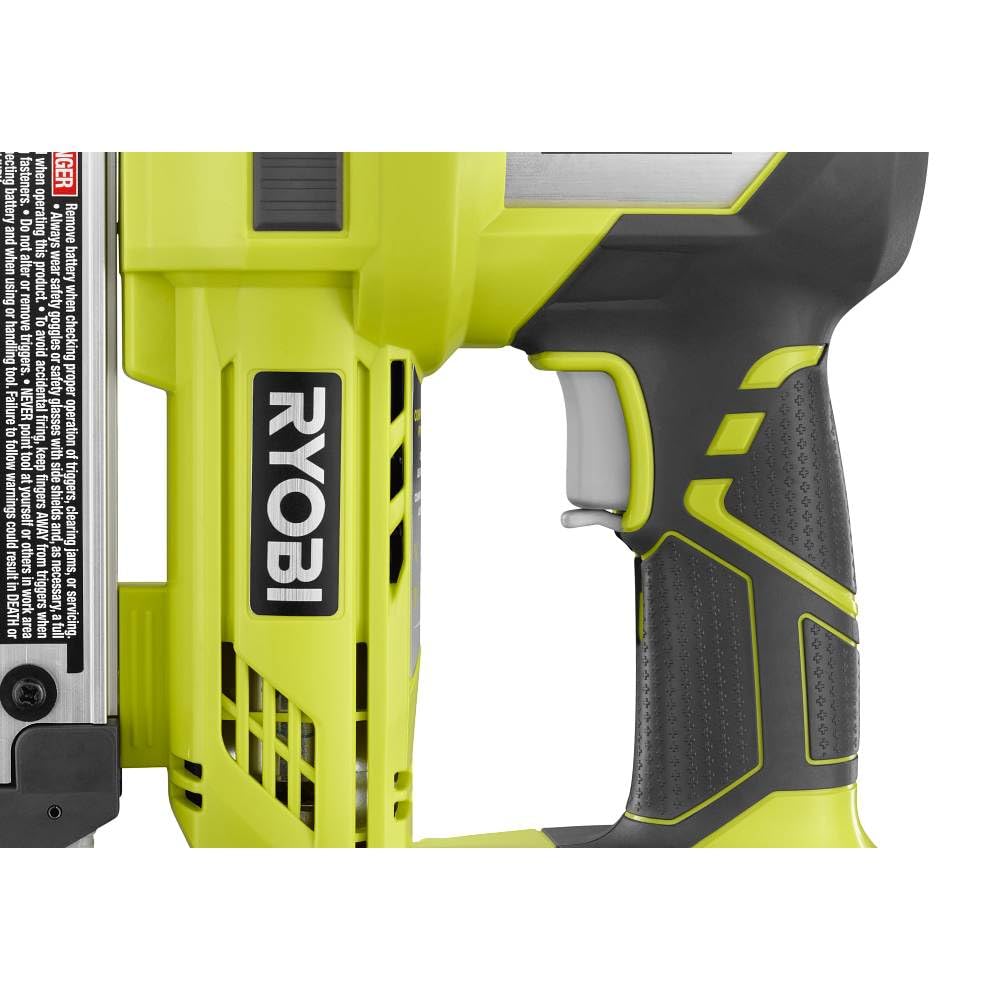 Ryobi 18-Volt Air Strike 23 Gauge 1-3/8" Cordless Headless Pin Nailer P318, Battery and Charger Combo Kit (Bulk Packaged) - WoodArtSupply