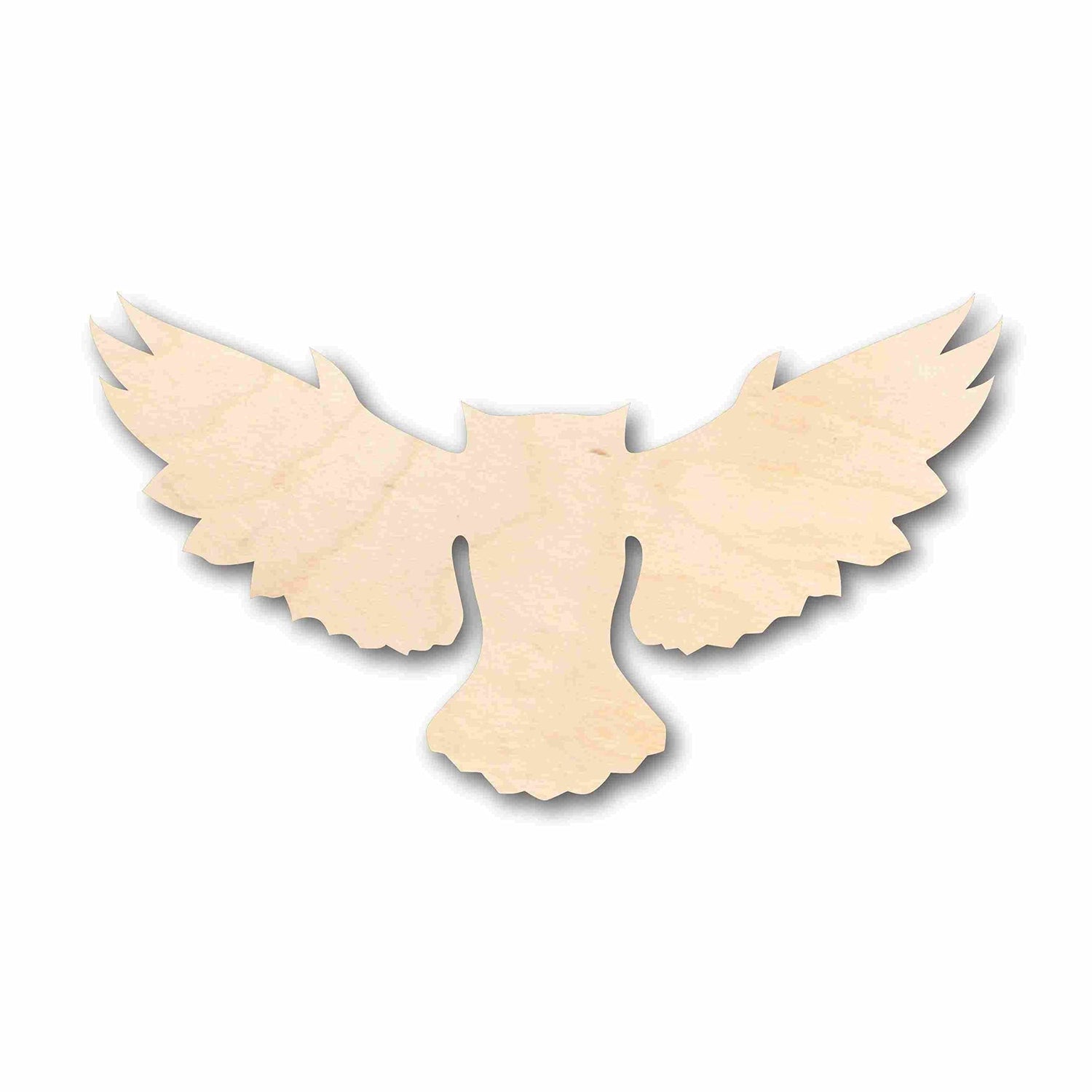 Unfinished Wood Flying Owl Silhouette - Craft- up to 24" DIY 3" / 1/4" 24 Hour Crafts