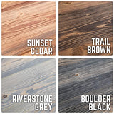 PIPE DECOR Restore Wood for Console Table Top or Bench 48 in. x 16 in. x 1.25 in. Reclaimed Ponderosa Pine Wood in Sunset Cedar Stain PIPE DECOR