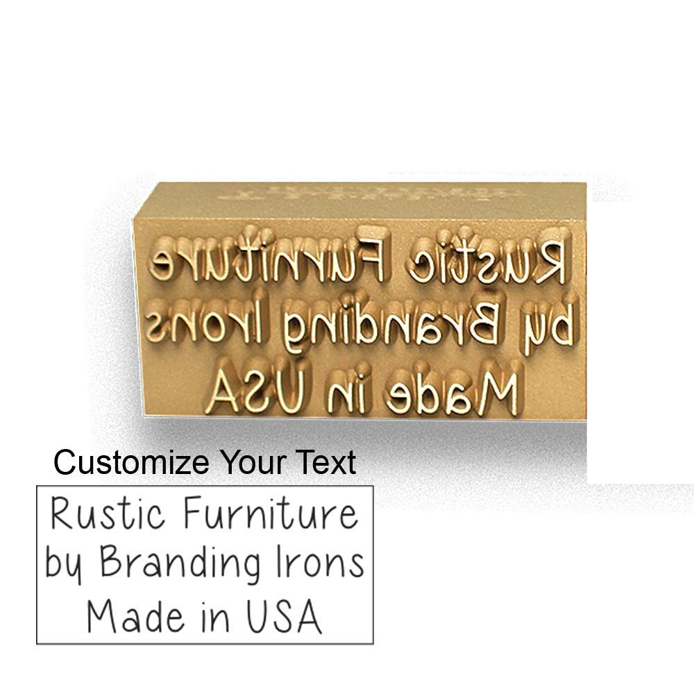 Custom Electric Branding Iron with Personalized Text - Standard Size - Engraved in the USA