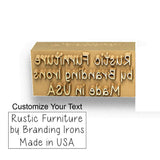 Custom Electric Branding Iron with Personalised Text - Engraved in the USA Infinity Stamps
