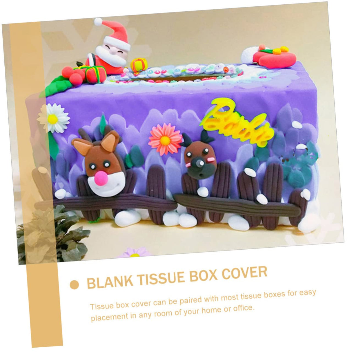 STOBOK Kids DIY Craft Kit 6pcs Box DIY Tissue Box Desk Dispenser Container Square Tissues Dispenser Paper Holder Box Crafting Blank Box Wooden Towel STOBOK