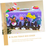 STOBOK Kids DIY Craft Kit 6pcs Box DIY Tissue Box Desk Dispenser Container Square Tissues Dispenser Paper Holder Box Crafting Blank Box Wooden Towel STOBOK