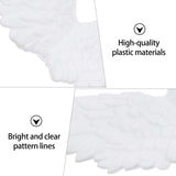 PartyKindom 6pcs White Angel Wings Angel Wings for Craft Unfinished Angel Wings Angel Wings Ornament DIY Craft Angel Wings Mini Wings Angel Wings PartyKindom