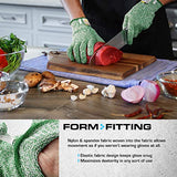 Glove Station Ultra Durable Series Cut Resistant Gloves - Cutting Gloves for Chefs, BBQ and Cooking - Level 5 Protection; Food Grade Safe Cut Proof Glove Station