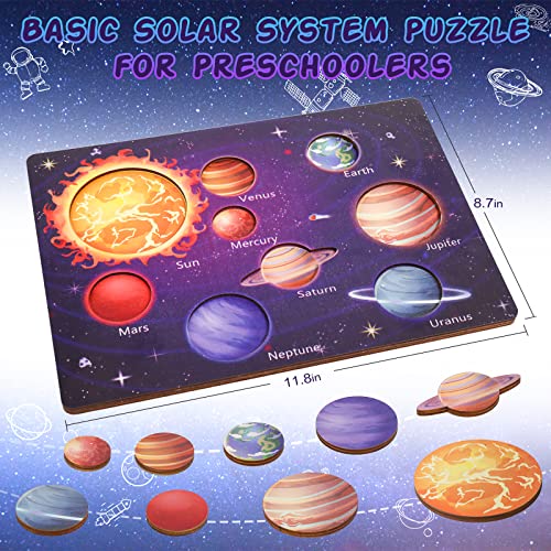Zeoddler Upgrated Solar System Puzzle for Kids 3-6, Wooden Space Toys for  Kids, Planets for Kids Preschool Learning Activities, Gift for Boys, Girls  – WoodArtSupply