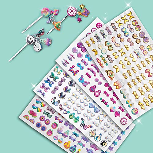 Craft-tastic - Fold and Stick Hair Puffy Charms - Craft and Accessory Kit - for Ages 5+ Craft-tastic
