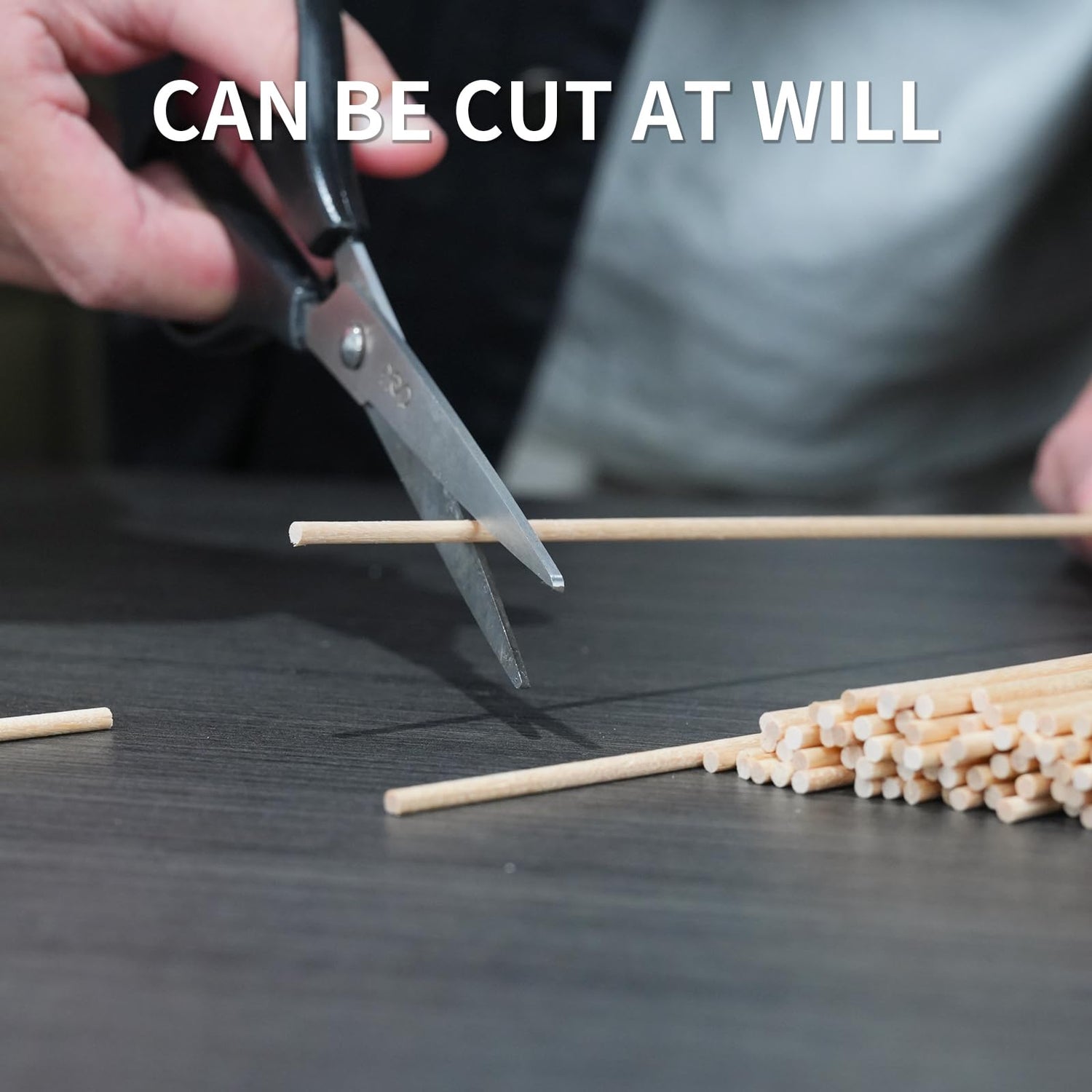 KTOJOY 70PCS Dowel Rods Wood Sticks Wooden Dowel Rods - 1/8x 12 Inch Precut Dowels for Crafting, Hardwood Dowel Rod Assortment, Cake Dowels for KTOJOY