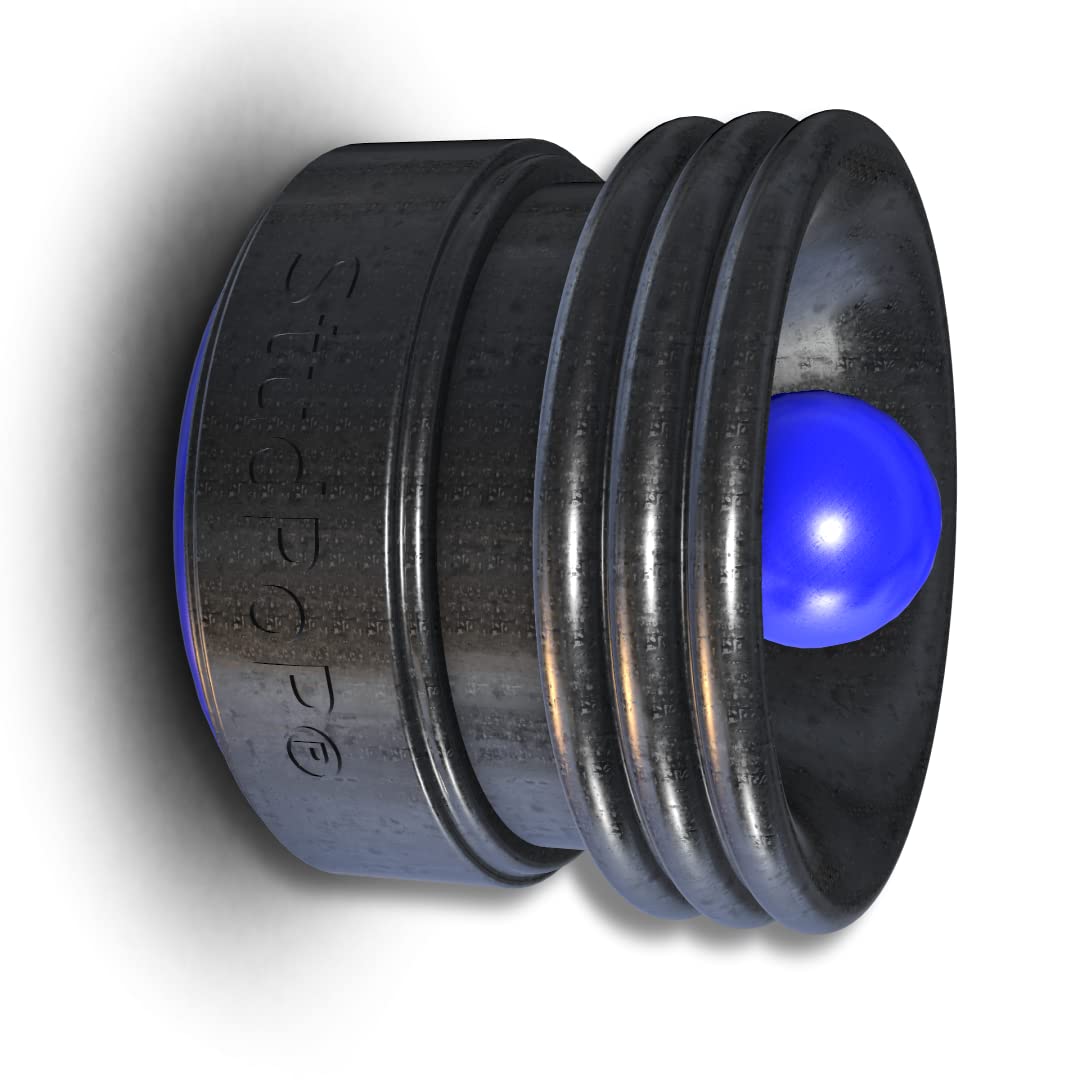 StudPoP Original Magnetic Stud Finder. Various colors. Finds metal fasteners holding the wall to the studs. 1" diam moving magnet gives an audible StudPoP