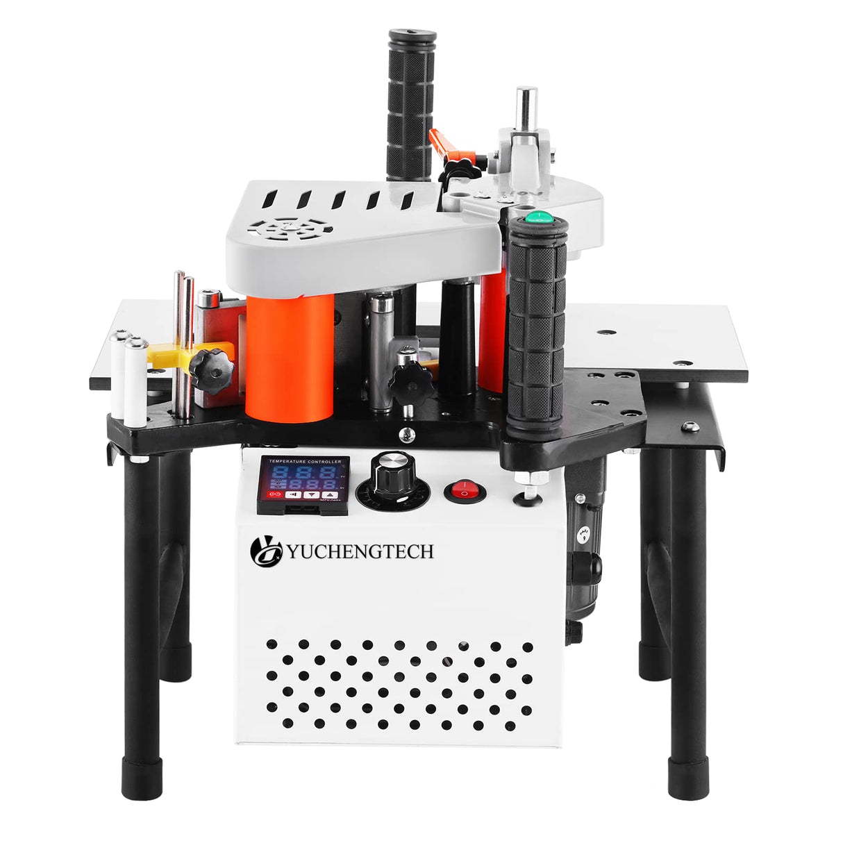 YUCHENGTECH Woodworking Edge Bander Banding Machine Portable Edge Bander Curve Straight Edge Banding Machine With Speed Control 5-10m/min (110V, YUCHENGTECH