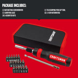 CRAFTSMAN Ratcheting Screwdriver, Multibit Set, 26-Piece (CMHT68001) Craftsman
