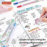 Shuttle Art School & Work Supplies Bundle, 15 Colors + 15 Black Japanese Style Pens for Writing Journaling Taking Notes School Office Home Shuttle Art