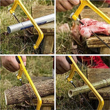 Hanpex 6 in. Mini Hacksaw & mitre Block Set - 150mm Extra Fine Cut Hack Saw with Bi-Metal Blade Hanpex