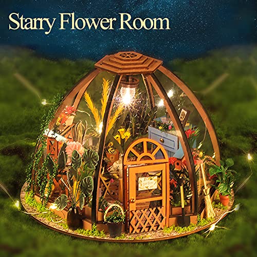 GuDoQi DIY Miniature Dollhouse Kit, Tiny House kit with Furniture, Miniature House Kit 1:24 Scale, Great Handmade Crafts Gift for Birthday Christmas, GuDoQi