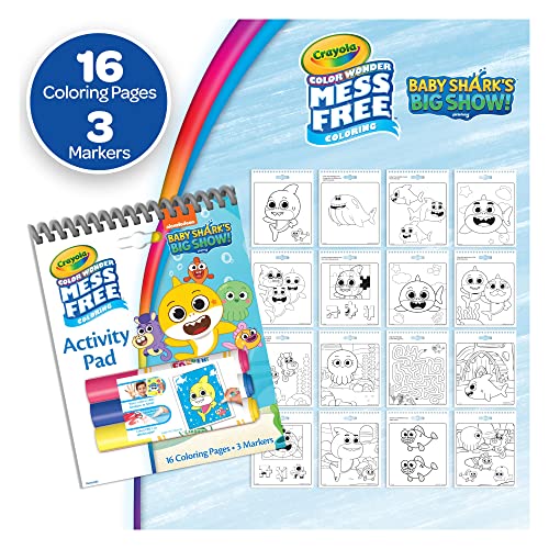 Crayola Nickelodeon Color Wonder Bundle (Set of 3), Mess Free Activity Pads & Markers, Holiday Gift For Toddlers, Drawing Set, 3+ Crayola