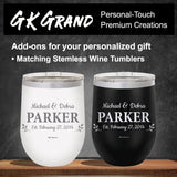 Personalized Cutting Board Wedding Gift Elegant Walnut Polished Live Edge Wood Display Custom Engraved Rustic Unique Anniversary Bride Groom Newlywed GK Grand Personal-Touch Premium Creations