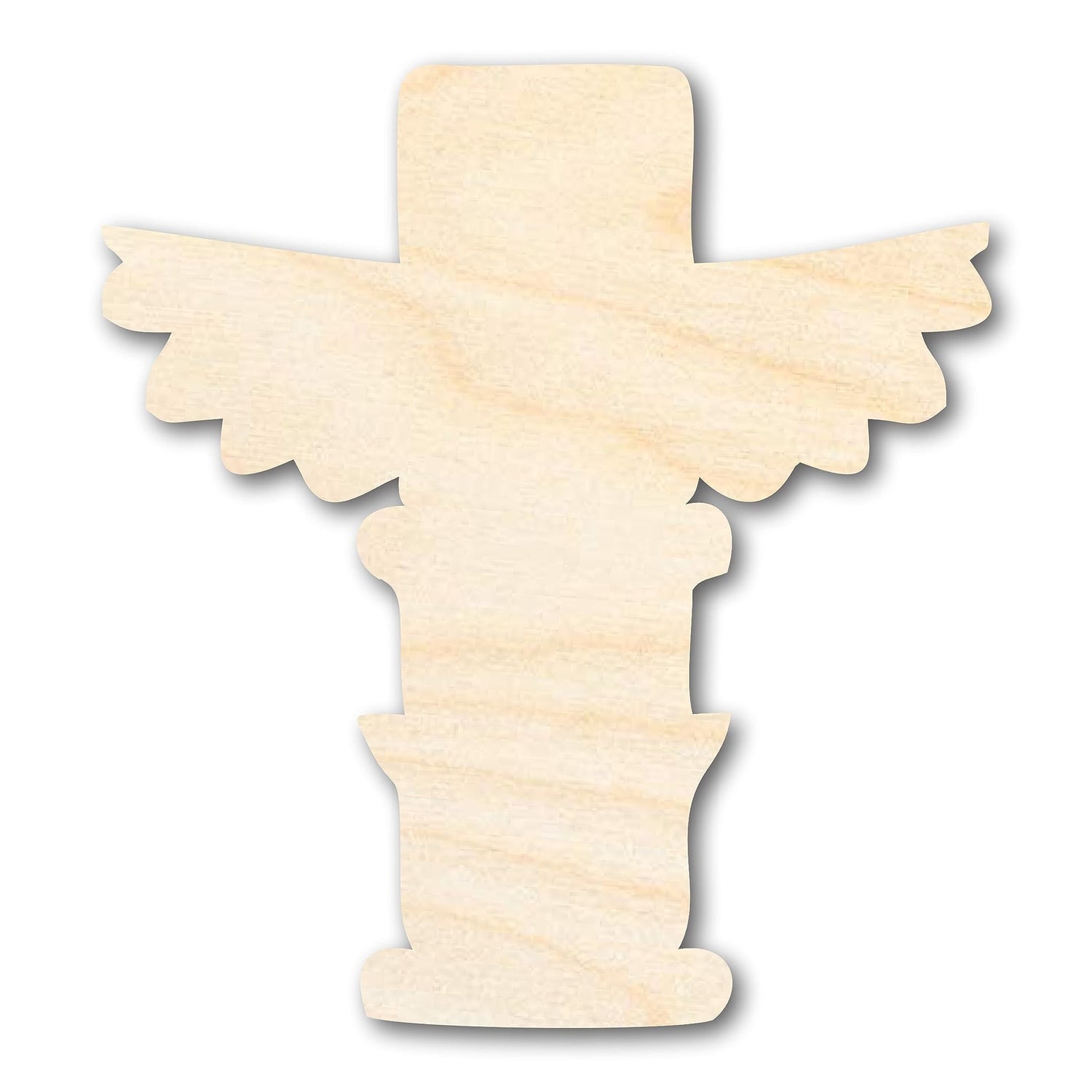 Unfinished Wood Totem Shape | Native American | Craft Cutout | up to 36" DIY 7" / 1/8" 24 Hour Crafts