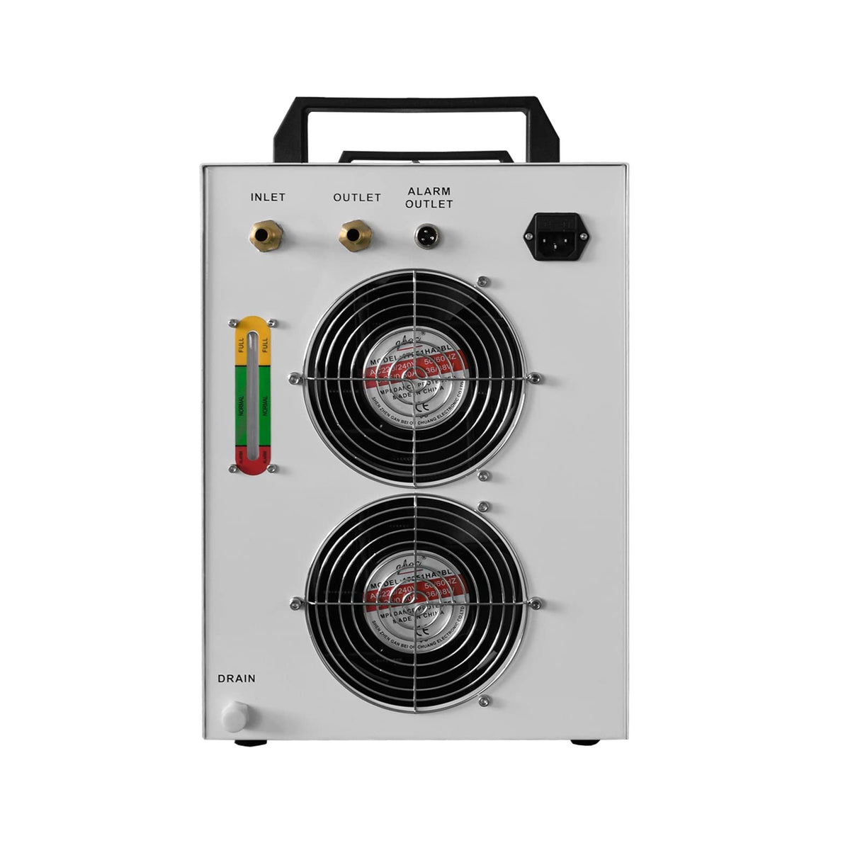 Industrial Chiller, 110V CW-5200 Industrial Water Chiller, 9L Capacity Cooling Water,0.15A-2.3A Current Recirculating Chiller for 50W to130W SDKEHUI