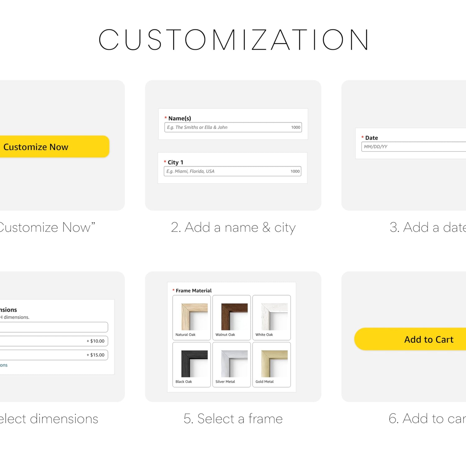 HAUS AND HUES Custom Heart Shaped Map Poster - Personalized Gift for Him & Her - Unique Couples Poster - Gift for Wedding, Newlyweds, Anniversary, HAUS AND HUES