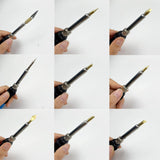 Wood Burning Tips Letters,Wood Burning Alphabet Template for Embossing and Carving Crafts (Metal) (Tips) Arokimi