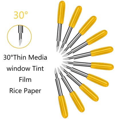 AUNKZL 30 Pcs Replacement Blades Compatible with Explore Air /Air2/Air 3 /Maker/Maker 3 Cutting Machines - Include 5 PCS 30° Fine Point Blade, 20PCS - WoodArtSupply